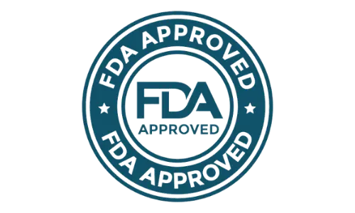 HepatoBurn made in FDA-registered facility badge ensuring quality and safety